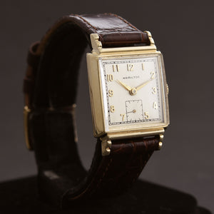 1952 HAMILTON USA 'Glenn' 14K Gold Gents Dress Watch