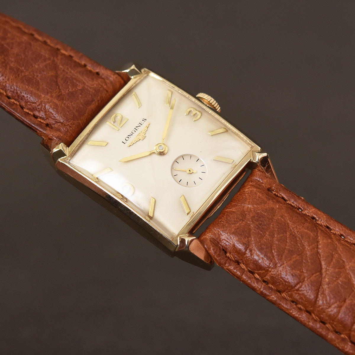 1952 LONGINES Gents 14K Solid Yellow Gold Vintage Watch