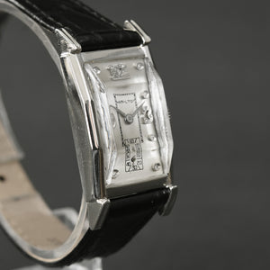 1949 HAMILTON USA Diamond Dial 14K Gold Gents Dress Watch