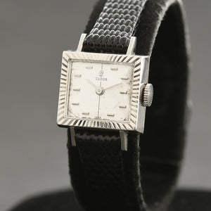 60s ROLEX TUDOR 18K White Gold Ladies Watch
