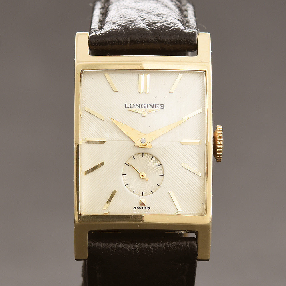1952 LONGINES 'Pres. Roosevelt' Gents 14K Solid Yellow Gold Vintage Watch