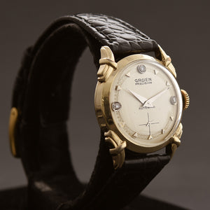 1950 GRUEN 'Autowind' Diamond Dial Swiss Gents Dress Watch