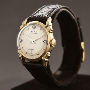 1950 GRUEN 'Autowind' Diamond Dial Swiss Gents Dress Watch