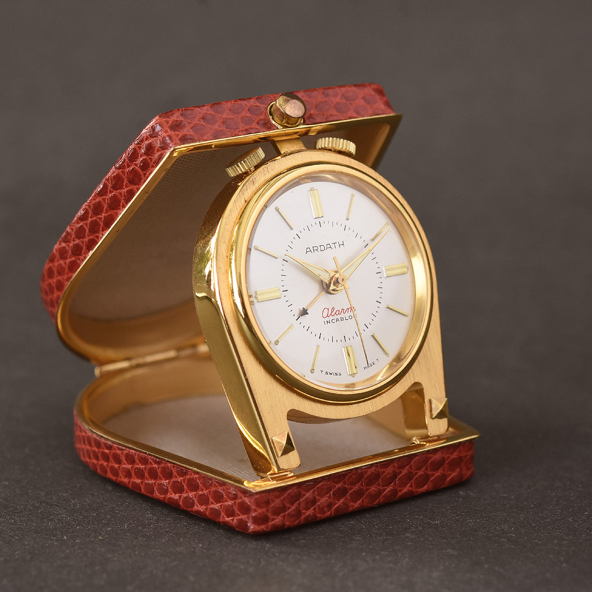 60s NOS ARDATH Alarm Travel/Purse Swiss Vintage Watch