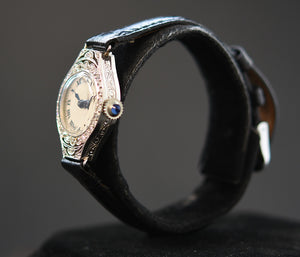 1919 LONGINES Ladies Platinum/Diamonds Art Deco Watch