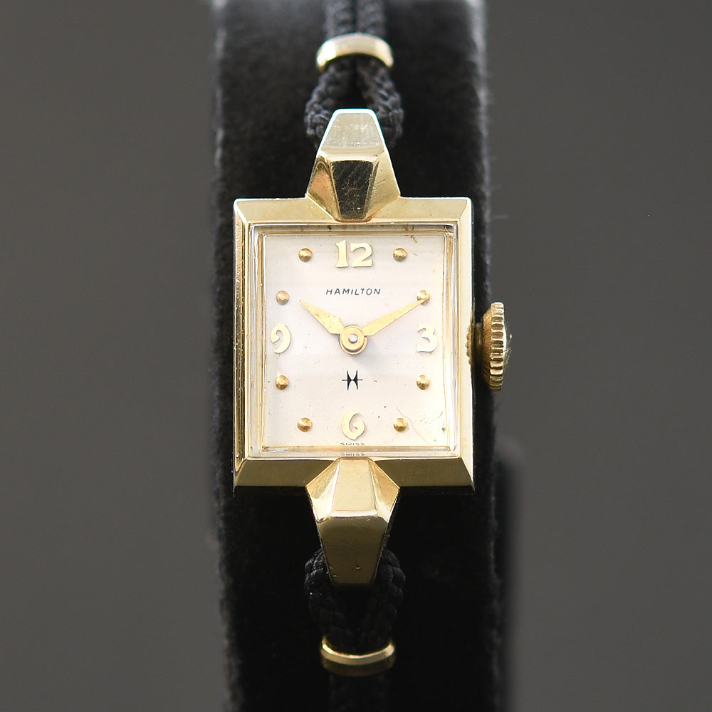 1958 HAMILTON 'Vicki' 14K Gold Swiss Cocktail Watch