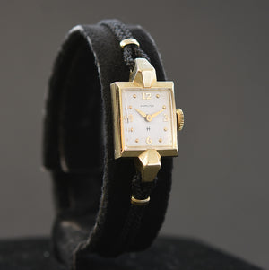 1958 HAMILTON 'Vicki' 14K Gold Swiss Cocktail Watch