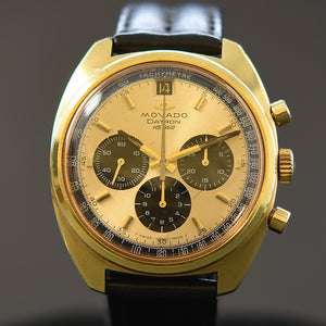 60s MOVADO Datron HS360 Automatic Date Chronograph Swiss Watch