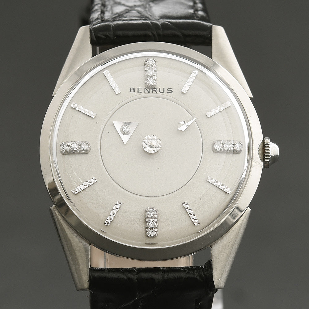 50s BENRUS Mystery Dial 14K Solid Gold/Diamonds Dress Watch empressissi 50s BENRUS Mystery Dial 14K Solid Gold/Diamonds Dress Watch empressissi
