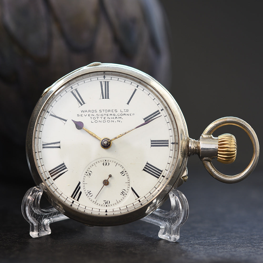 1900 WARDS STORES Swiss Open Face Pocket Watch