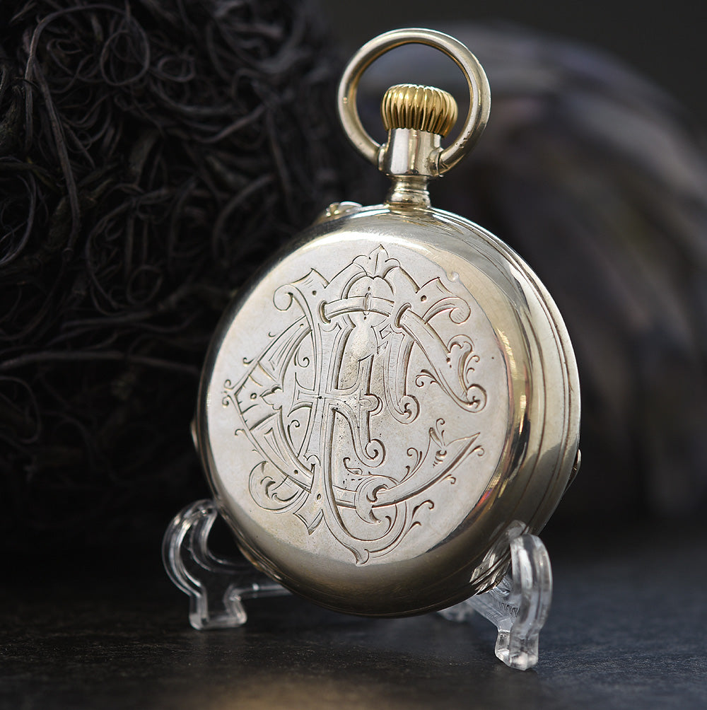 1900 WARDS STORES Swiss Open Face Pocket Watch