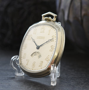 1931 WALTHAM USA 'Secometer' Art Deco Pocket Watch