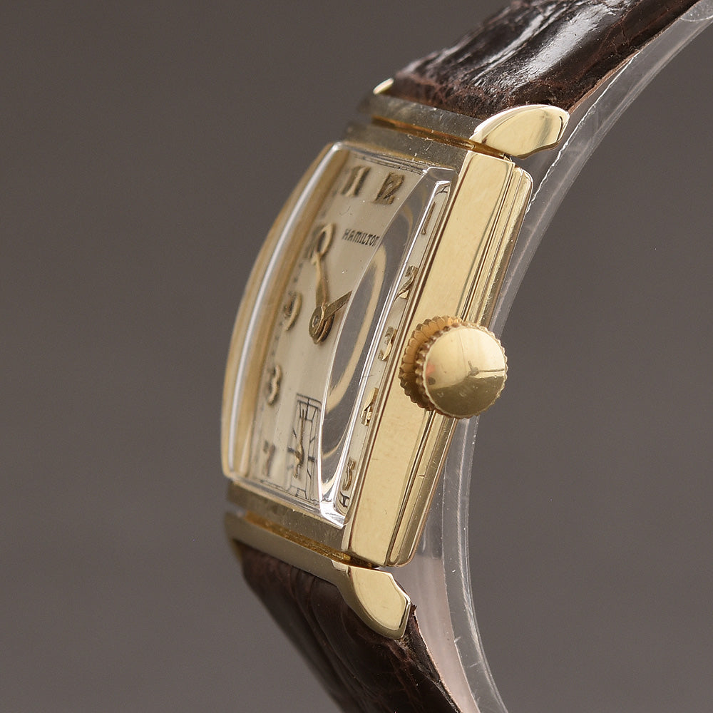 1952 HAMILTON USA 'Gilbert' 14K Gold Gents Dress Watch
