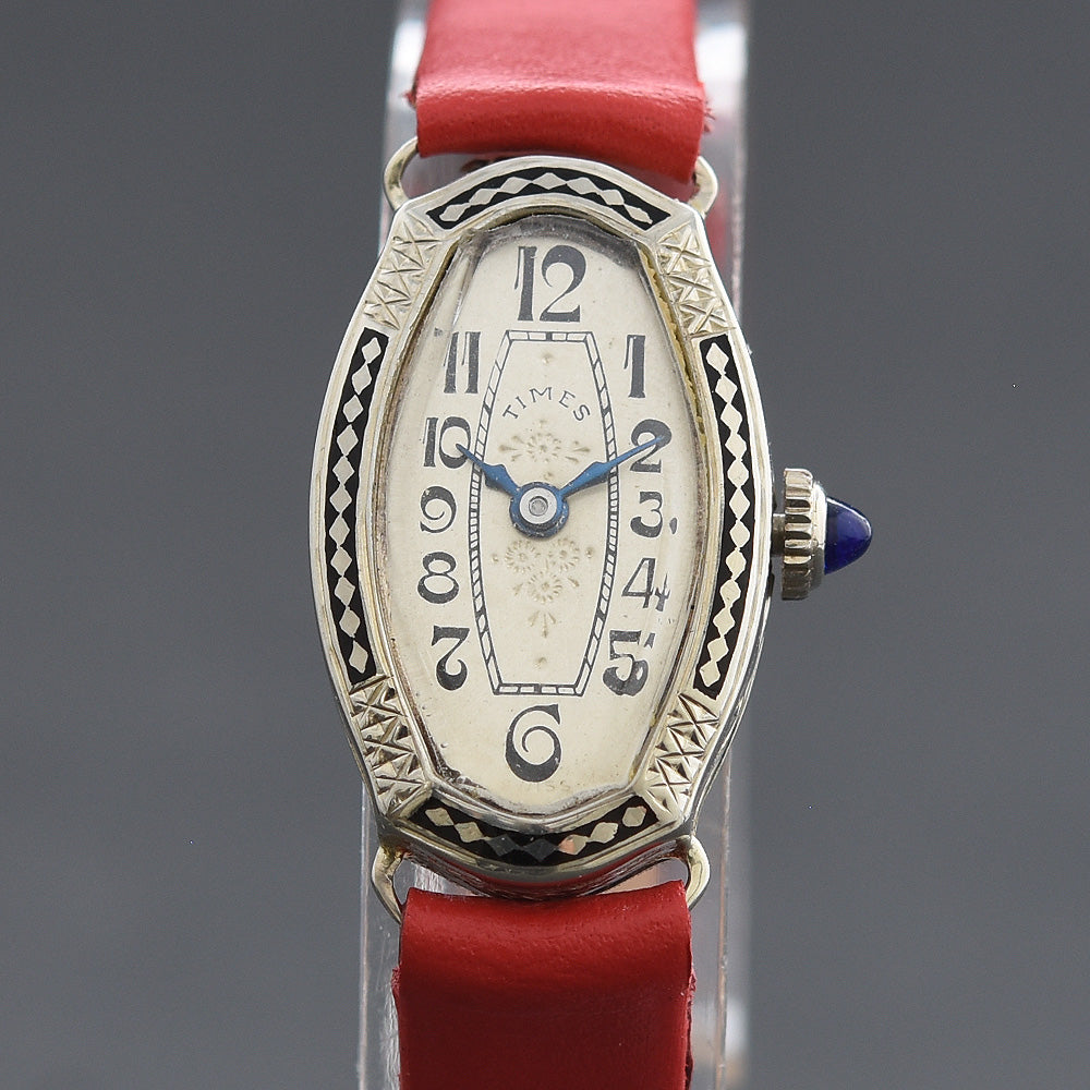20s WARWICK Ladies Art Deco 14K Gold Enamel Watch Empressissi 20s WARWICK Ladies Art Deco 14K Gold Enamel Watch Empressissi