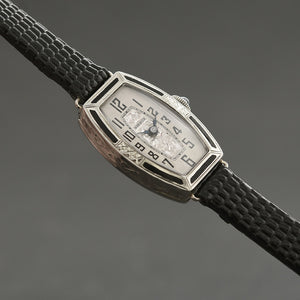 20s BELMONT/Warwick Ladies Art Deco 14K Gold/Enamel Watch