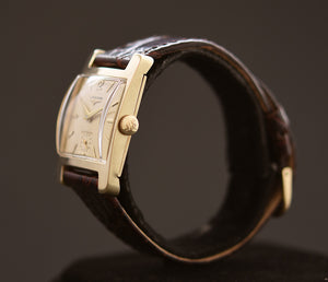 1954 LONGINES 'Pres. Coolidge' Gents 14K Gold Vintage Watch