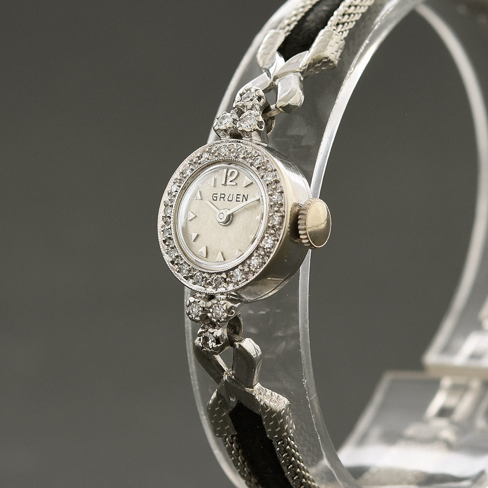 1956 GRUEN 14K Gold/Diamonds Swiss Ladies Cocktail Watch – empressissi