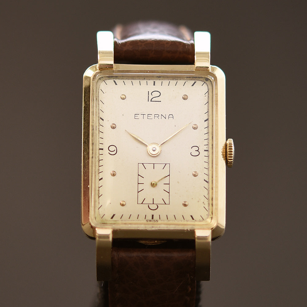 1945 ETERNA Swiss 14K Gold Gents Dress Watch