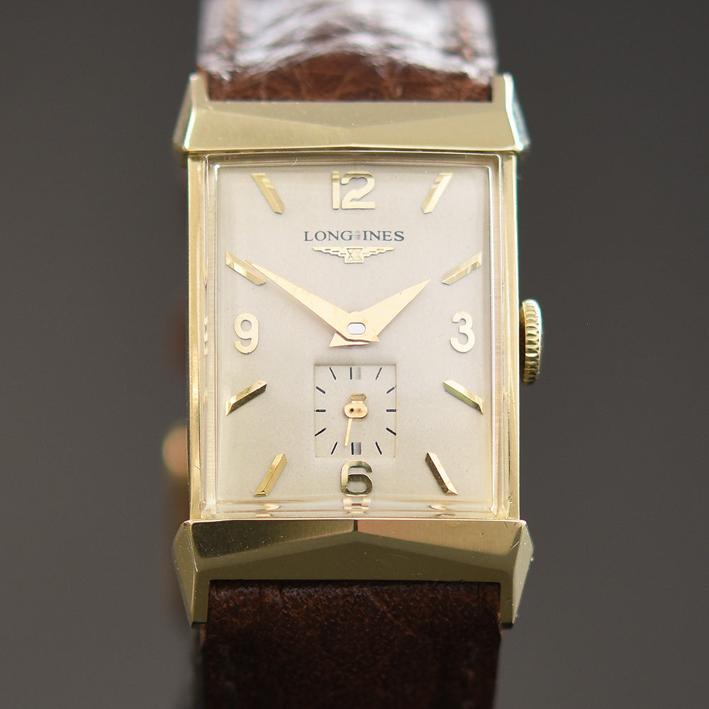 1953 LONGINES 'Pres. Fillmore' Gents 14K Solid Yellow Gold Vintage Watch