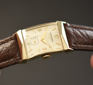 1953 LONGINES 'Pres. Fillmore' Gents 14K Solid Yellow Gold Vintage Watch