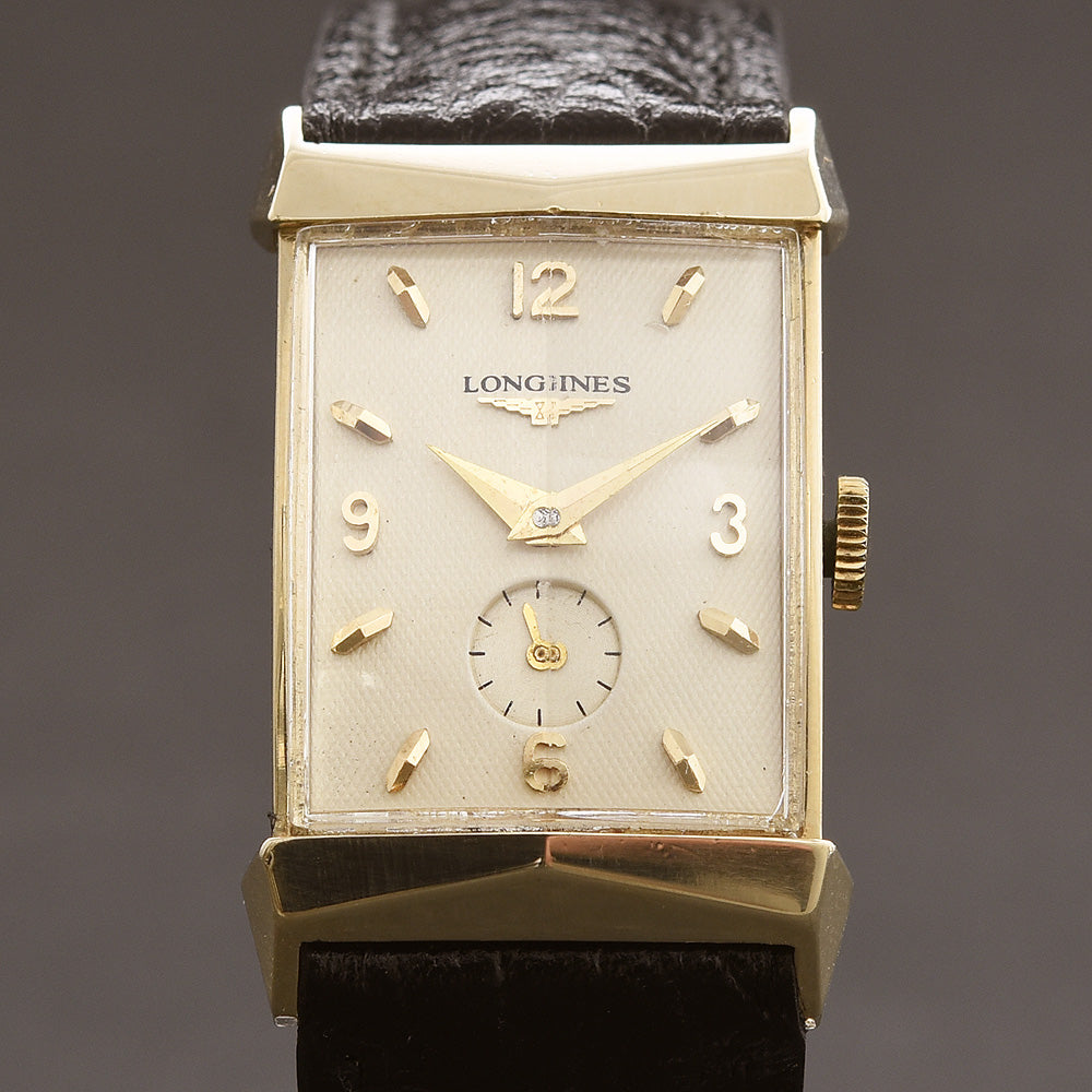 1957 LONGINES 'Pres. Fillmore' Gents 14K Solid Yellow Gold Vintage Watch