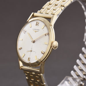 1960 LONGINES Gents 14K Solid Gold Dress Watch