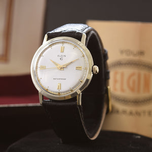 60s ELGIN Swiss Gents Vintage Watch w/Box
