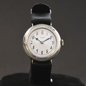1918 LONGINES Gents WW1 Military Style Silver 925 Watch