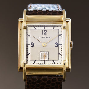 1947 LONGINES Gents 14K Solid Gold Claw Lugs Vintage Watch