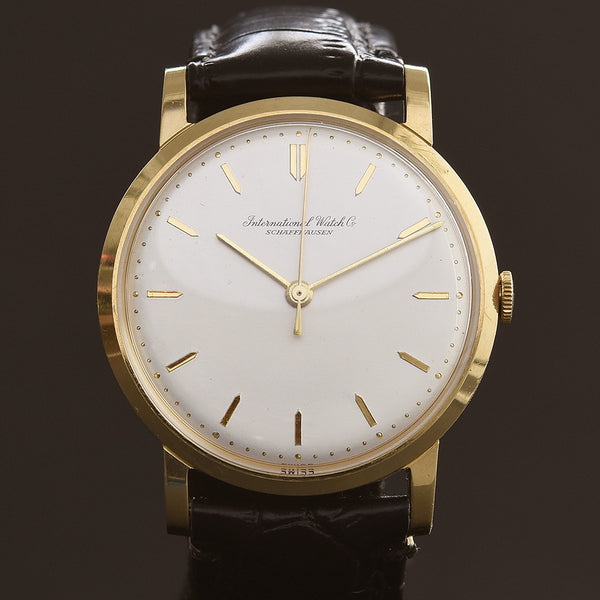 1966 IWC Schaffhausen 18K Gold Vintage Gents Watch Ref. 1205