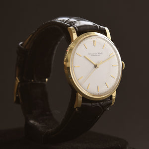 1966 IWC Schaffhausen 18K Gold Vintage Gents Watch Ref. 1205