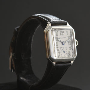 1932 HAMILTON USA 'Square B' Gents Art Deco Dress Watch