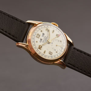 50s BELTEX Gents Triple Calendar Vintage Watch