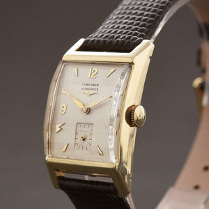 1950 LONGINES Gents 14K Gold Vintage Dress Watch