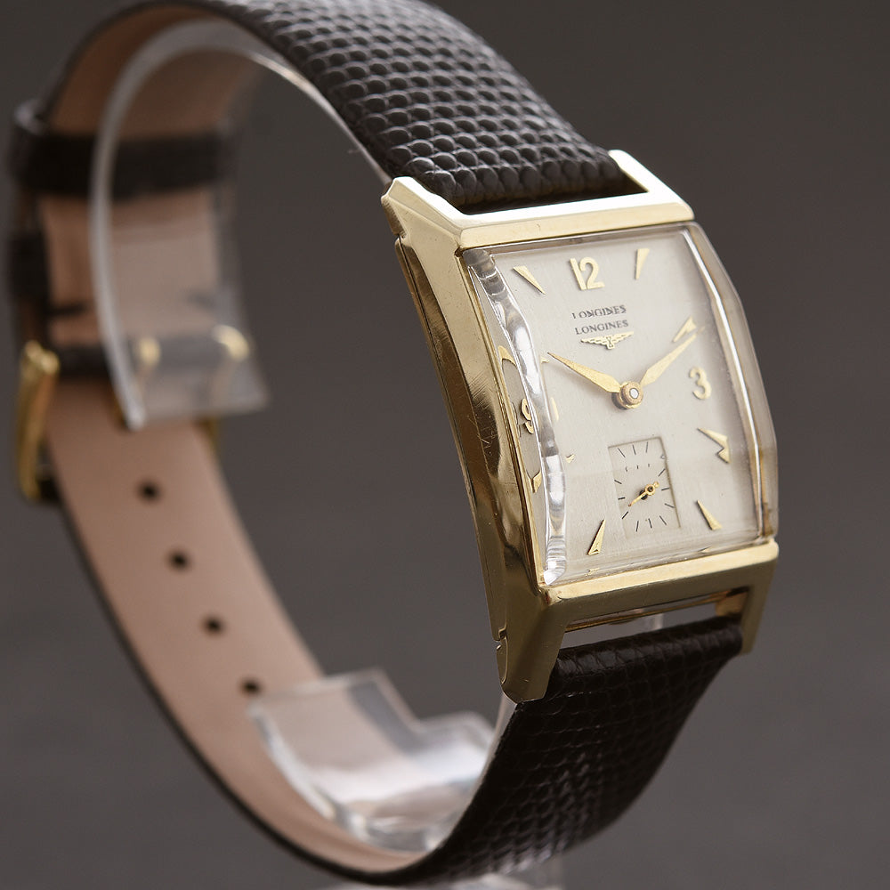 1950 LONGINES Gents 14K Gold Vintage Dress Watch