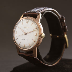 50s DOXA Automatic Gents Swiss 14K Solid Gold Vintage Watch