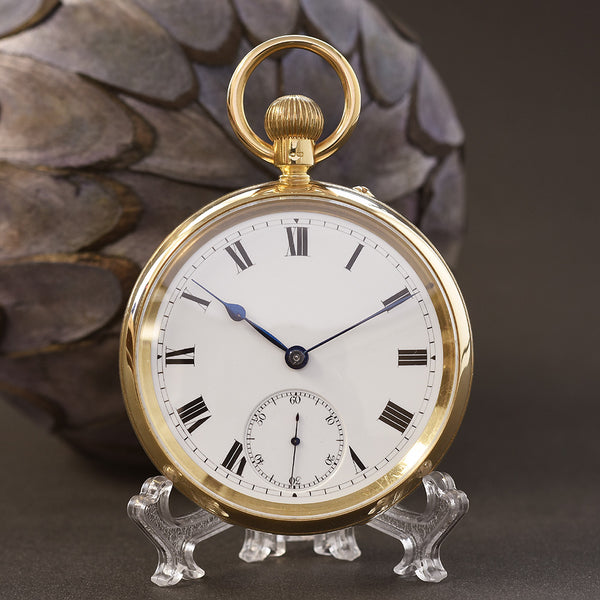 1902 J. ROTHERHAM & Sons 18K Large English Pocket Watch