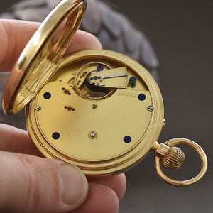 1902 J. ROTHERHAM & Sons 18K Large English Pocket Watch