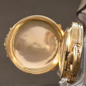 1908 Am. WALTHAM Chronograph (Model 1874) 18K Box Hinges Pocket Watch