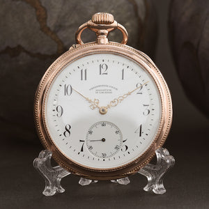 1903 A. Lange GLASHÜTTE 14K Gold Saxon Pocket Watch