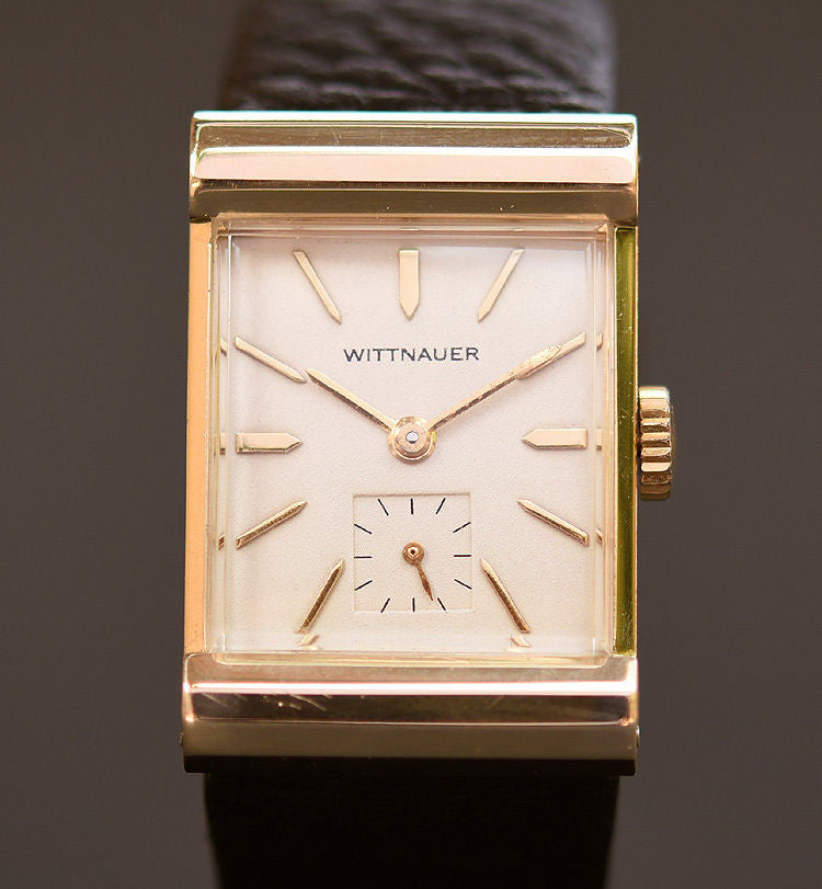 40s WITTNAUER 14K Solid Gold Gents Dress Watch